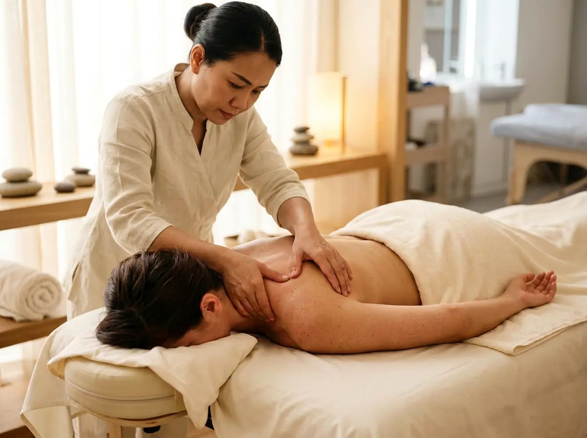 Back Neck and Shoulders Massage